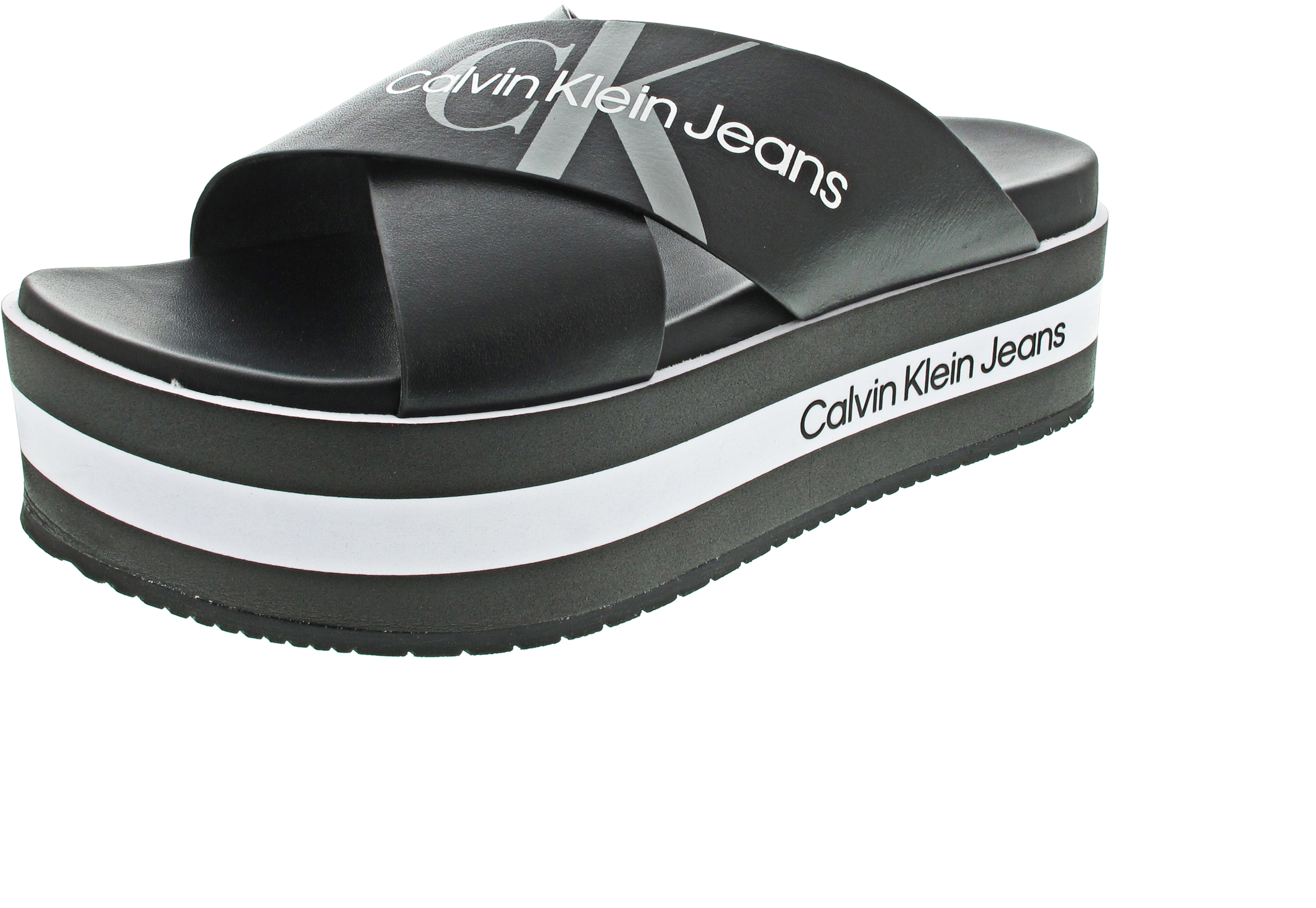 Calvin Klein Flatform Sandal Crisscros