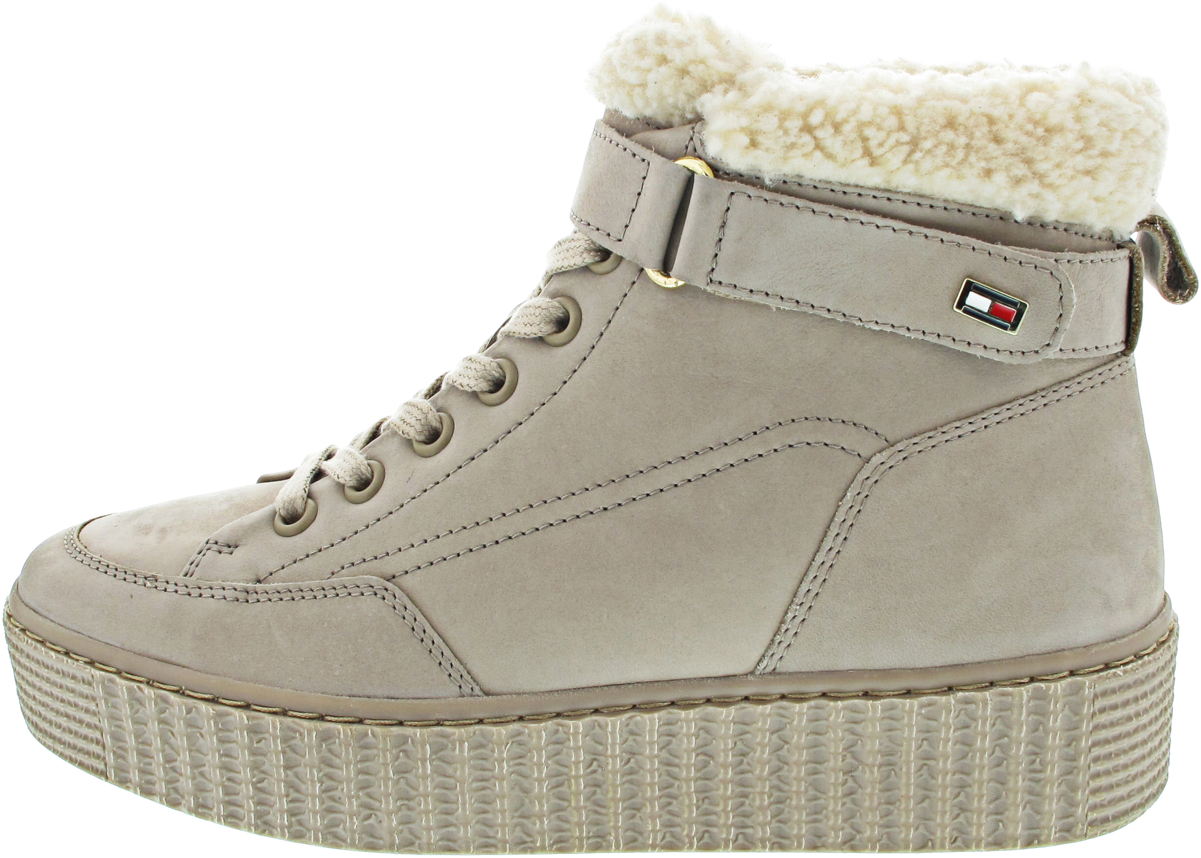 Tommy Hilfiger Faux Fur Nubuck Low Lace